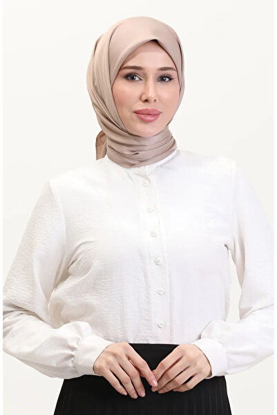 sefamerve Düz Twill Eşarp 19096-05 Vizon