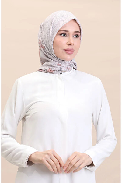 sefamerve وشاح مزخرف Flover-08 رمادي