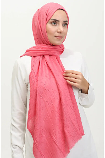 sefamerve Madame Mary Bambu Kraş Şal 19083-09 Pembe