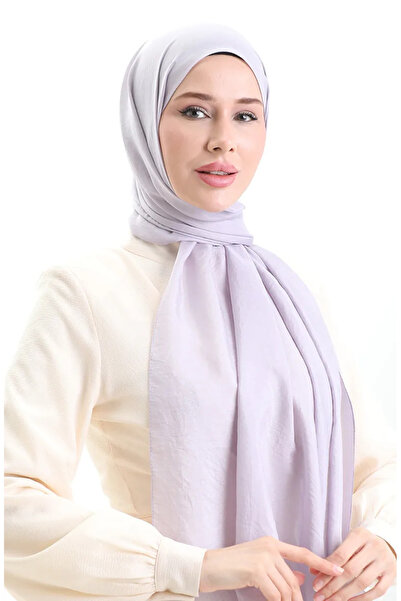 sefamerve Madame Mary Γαλλικό Voile Shawl 19099-04 Ανοιχτό Γκρι