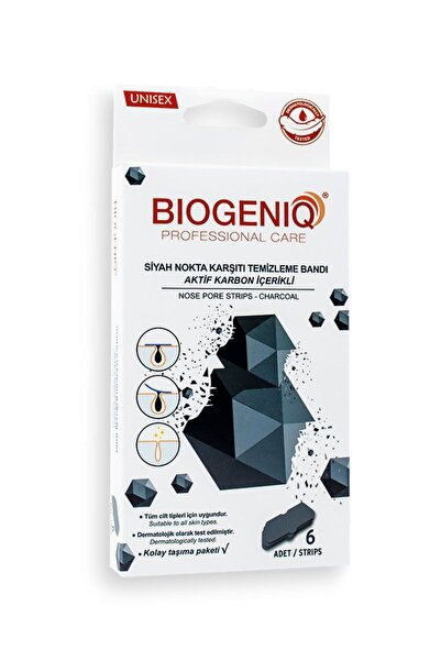 Biogeniq شريط إزالة الرؤوس السوداء بالكربون المنشط، 6 عبوات