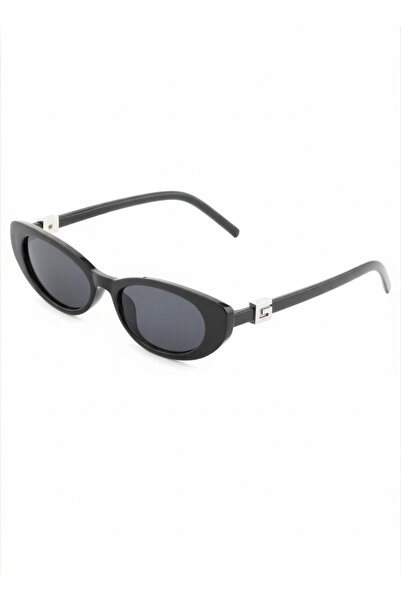 Ticarto Women's Cat Eye Black Sunglasses Tctga002401G0304