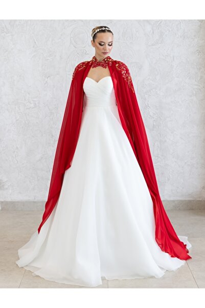 paris in paris YENİ NESİL KIRMIZI KAFTAN-BİNDALLI-GELİNLİK ÜSTÜ PELERİN-ŞİFON KAFTAN-KIRMIZI KINA ELBİSESİ