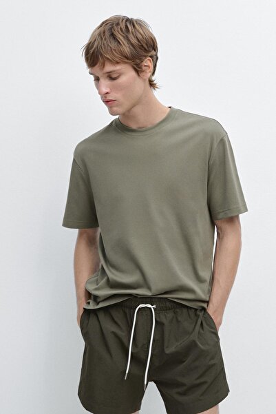 Massimo Dutti %100 pamuklu kısa kollu t-shirt