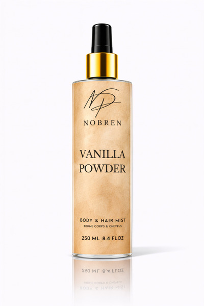 NOBREN Niche Vanilla Powder Unisex Body Mist 250 ml | Vücut ve Saç Spreyi, Pu...