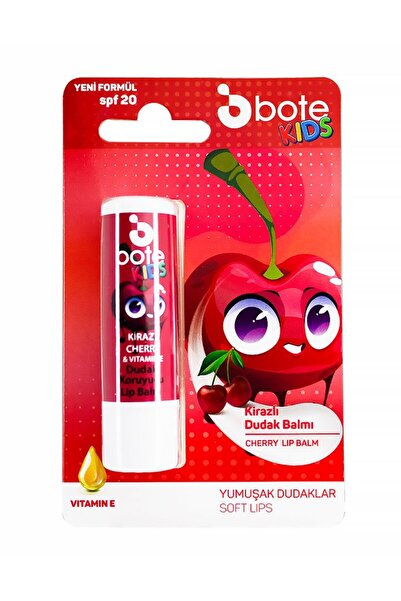 Bote Kiraz Aromalı Çocuk Dudak Koruyucu Lip Balm 5 Gr