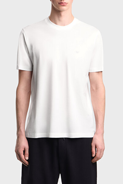 Emporio Armani Cotton Blend Regular Fit Crew Neck t Shirt Men's t Shirt Em005...