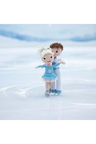 RYZE ÇOCUK RYZE AMİGURUMİ BUZ PATENCİ KIZ VE ERKEK BEBEK SET Karma