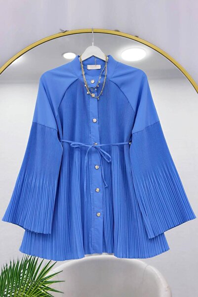 VOLT CLOTHİNG Pi̇li̇se Detailed Drawstring Shirt