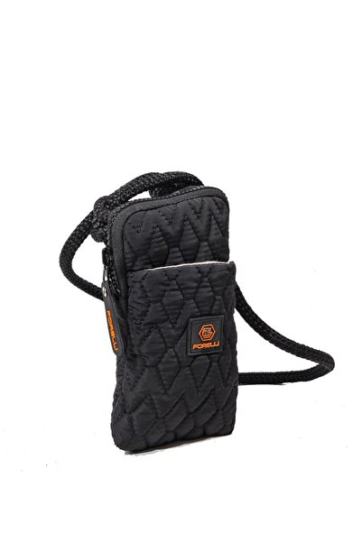 Forelli Siyah Postacı Çanta