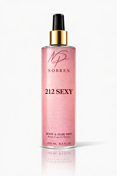 NOBREN 212 Sexy 250 ml Body Mist | Vücut ve Saç Spreyi, Çekici ve Kalıcı Koku