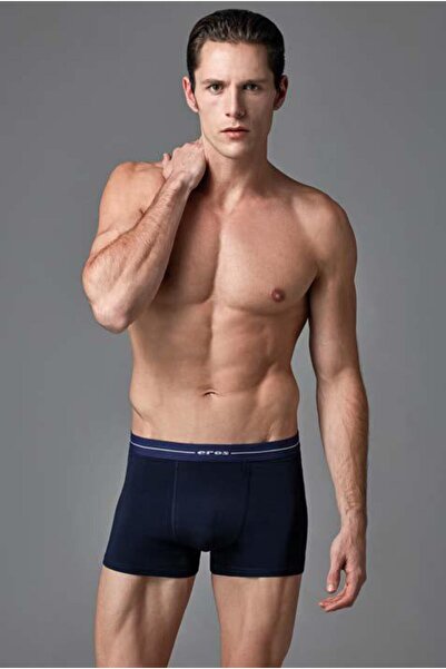 Eros 015 GRİ, SİYAH VE LACİVERT ERKEK STRETCH BOXER 3LÜ KUTU