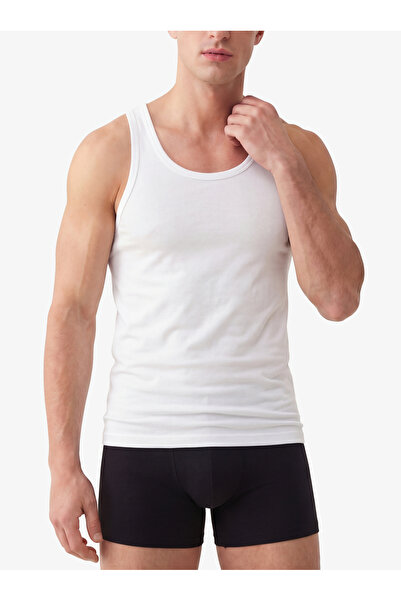 Blackspade Men's Cotton Undershirt 2 Pack 9485 - White