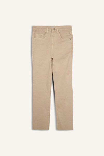 DeFacto Crop Flare Fit Yüksek Bel Bilek Boy Jean Pantolon E8017AX25SM