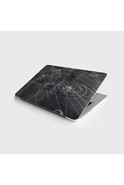 StickerArt Laptop Sticker Bilgisayar Notebook Pc Kaplama Etiketi Siyah Çizim