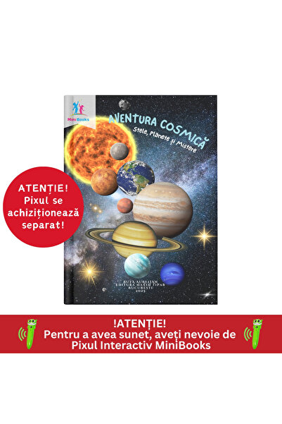 minibooks Carte interactiva cu sunete si povesti - Aventura Cosmică - Stele, ...
