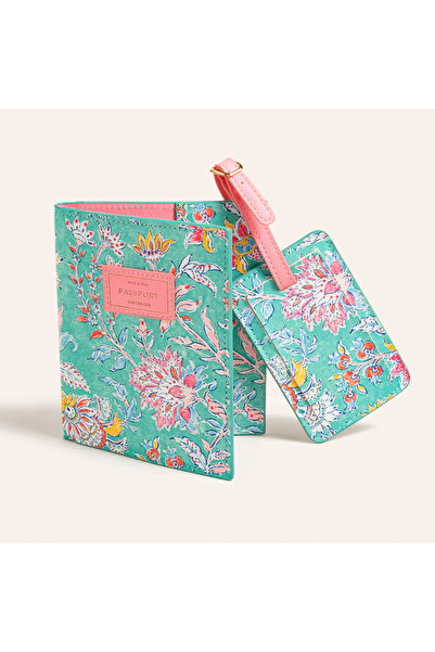 Zsa Zsa Zsu Meılın Pvc Seyahat Seti 21x16.5x2.5 Cm Yeşil