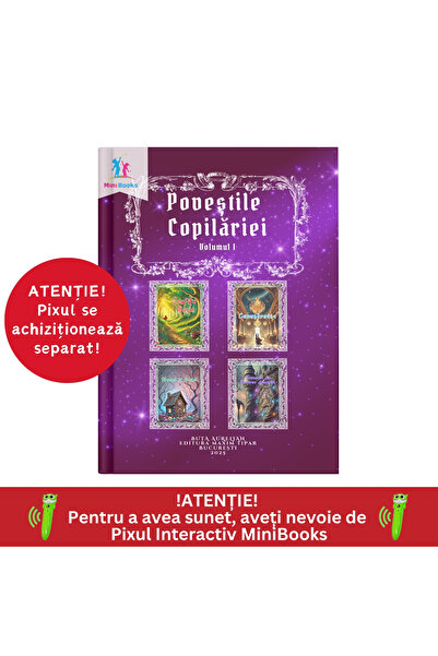 minibooks Carte interactiva cu sunete - Poveștile Copilăriei Volumul 1