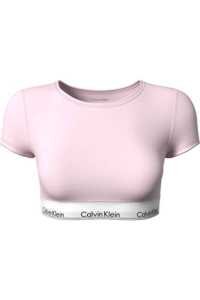 Calvin Klein Women's Brand Logo Dusty Pink Bra Suitable for Daily Use Lv00Qf8...