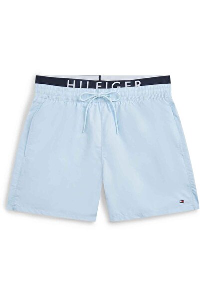 Tommy Hilfiger Erkek Marka Logolu Günlük Kullanıma Uygun Mavi Deniz Şortu UM0...