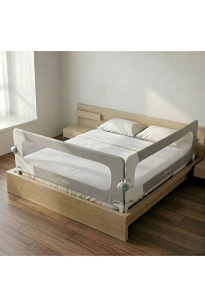 Empria PACHET: 2 Bariere protectie pat copii, Rabatabile, pat de 160x200 cm ,...