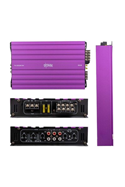 MagicVoice Titan-804 4 Kanallı Max 1600 Watt Oto Amfi-Anfi