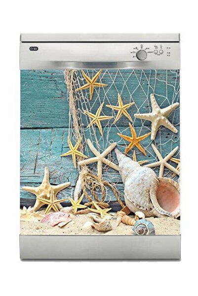 StickerArt Bulaşık Makinesi Sticker Kaplama Beyaz Eşya Kaplama Starfish