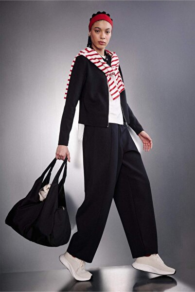 DeFacto Barrel Fıt Standart Paça Standart Boy Skuba Dalgıç Kumaş Sporcu Panto...