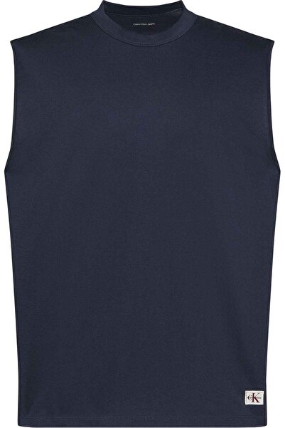 Calvin Klein Men's Brand Logo Navy Blue T-Shirt Suitable for Daily Use Lv04Rf...