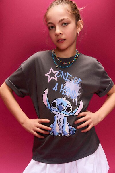 DeFacto Disney Lilo & Stitch T-Shirt for Girls H0724A826Sm