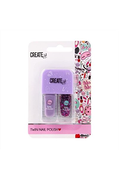 Create It Nail PolishCreate It!2 pcs x 3 mlPurple + Glitter