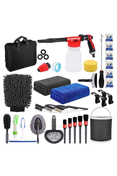 Avaleea Accesorii pentru curățarea mașinii Set de 35 de piese Accesorii pentr...