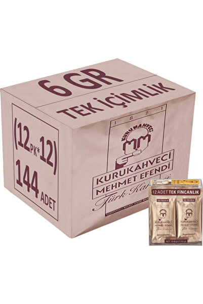 Mehmet Efendi Kurukahveci Türk Kahvesi 6 Gr 12 x 12