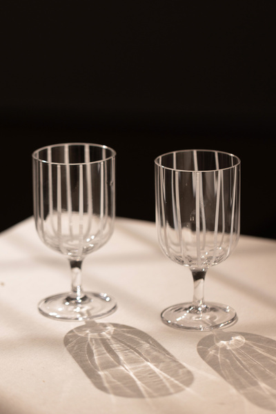 Rakle طقم أكواب آيس كريم مكون من 4 قطع مصنوع يدويًا من سيستا، أبيض، 350 سي سي