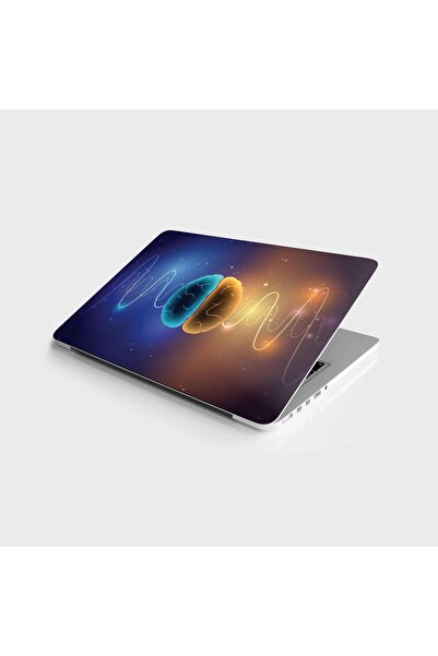 StickerArt Laptop Sticker Bilgisayar Notebook Pc Kaplama Etiketi Beyin Dalgası