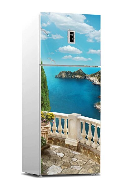 StickerArt Buzdolabı Sticker Kaplama Dolap Kaplama Etiketi Balkon Deniz