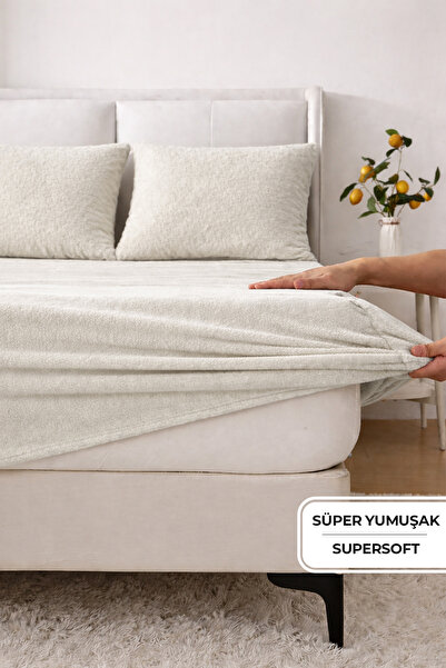 EvienHome طقم فلانيل فائق النعومة ملاءة مطاطية قطعة فردي/ مزدوج