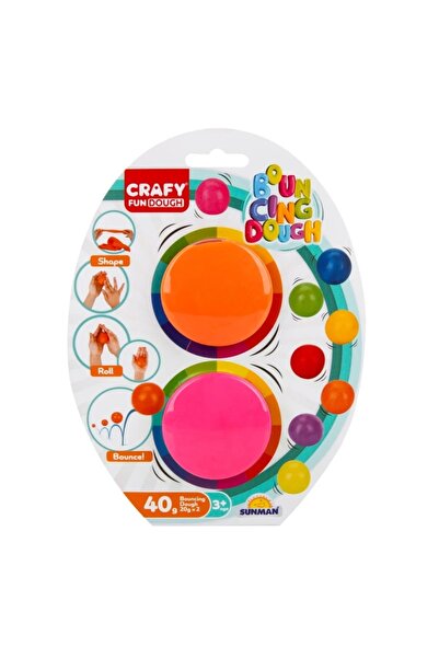 Noriel Crafy plasticine set2 colorsOrange and Pink40 g