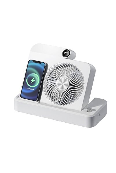 Avaleea Ventilator 2 în 1 cu funcție de încărcare wireless pentru telefon, 10...