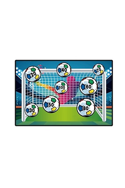 Avaleea Set de fotbal Joc recreativ pentru copii Minge cu scaun Poartă textil...