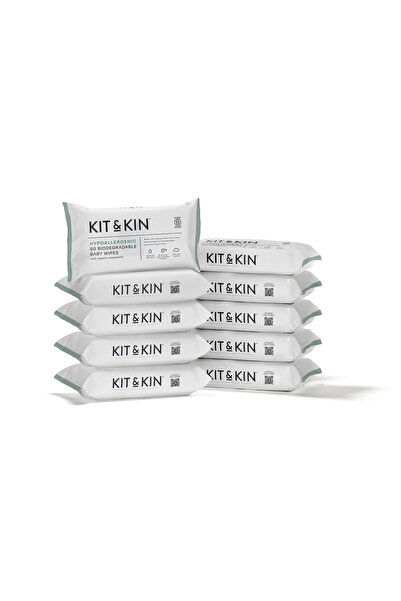 Kit&Kin Șervețele umede Kit&Kin 600 bucăți, 60 bucăți x 10 pachete