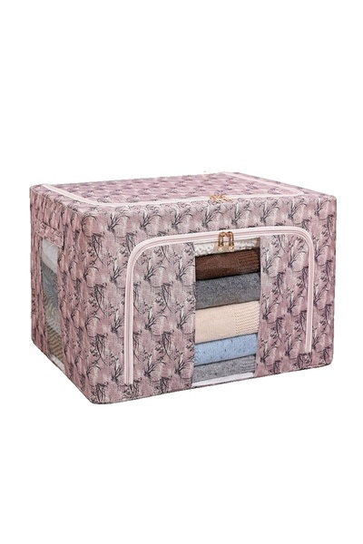 Avaleea Cutie de depozitare 66L, Material textil, 50 x 40 x 33 cm, pentru hai...
