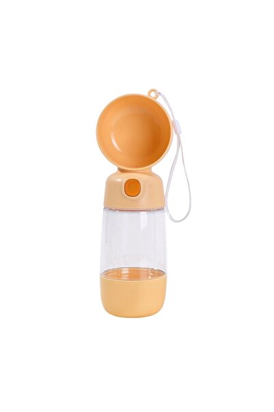 Avaleea Portable Pet Food and Water BottleABS400 ml/182 ml25.5 x 8 x 9 cmYellow