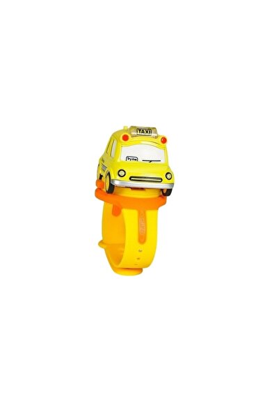 Avaleea Toy Clock for Children with Lights and SoundsCarYellow