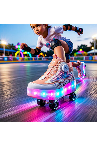 LE STYLE DE MARIE Kız Erkek Çocuk Patenli Işıklı Ayakkabı | BOĞAZLI Tekerlekl...
