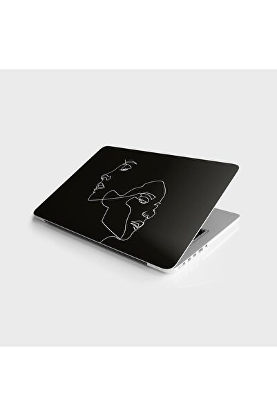 StickerArt Laptop Sticker Bilgisayar Notebook Pc Kaplama Etiketi Minimalist Yüz