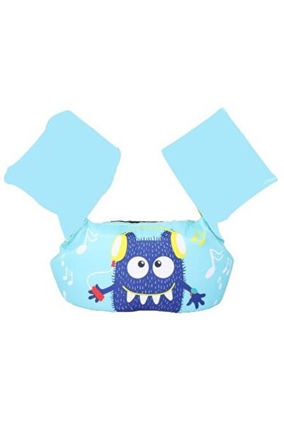 Avaleea Children's life jacket with swimming finsBlueMonster Pattern