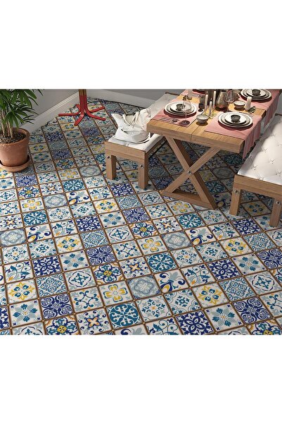 StickerArt Yer Kaplama Zemin Kaplama Folyosu 65x130 cm Ottoman Motif