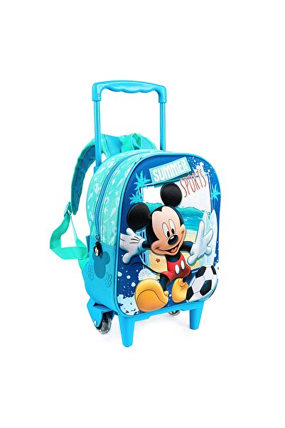 Mickey Mouse Rucsac de grădiniță 3D Trolls Mickey Mouse Albastru deschis 31.8...