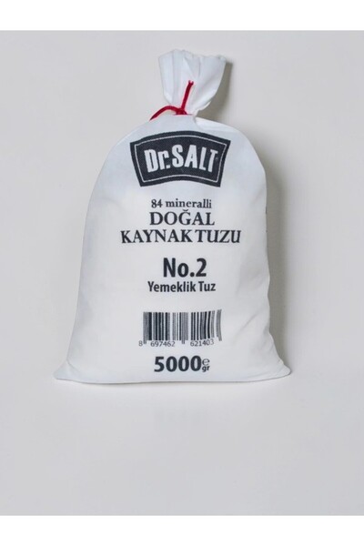 Dr.Salt Doğal Kaynak Tuzu Yemeklik 5 kg
